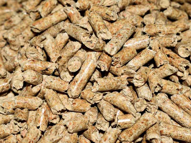 instalación de pellets de biomasa